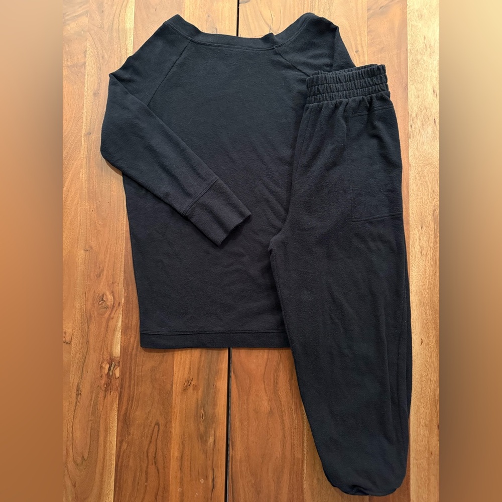 Free People Black Lounge Set